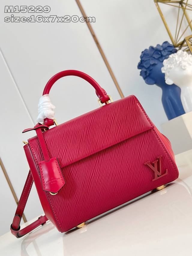 Factory Price p Top-tier original M15229 burgundy Cluny mini handbag is crafted