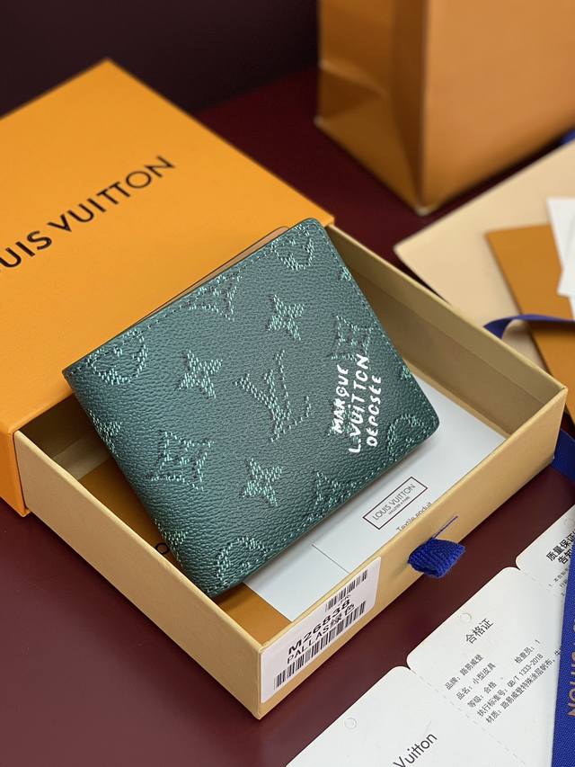 Factory Price p M26838 Silkscreen Green! Slender Wallet! This Slender wallet is