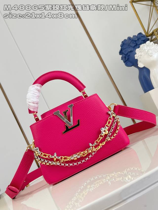 Factory Price p Top-Tier Original M48865 Purple Rose Red Infinity Chain Mini M27