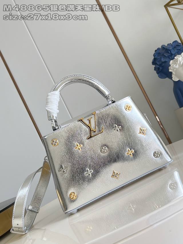 Factory Price p Top-Tier Original M48865 Silver Starry Sky Small Capucines BB ha