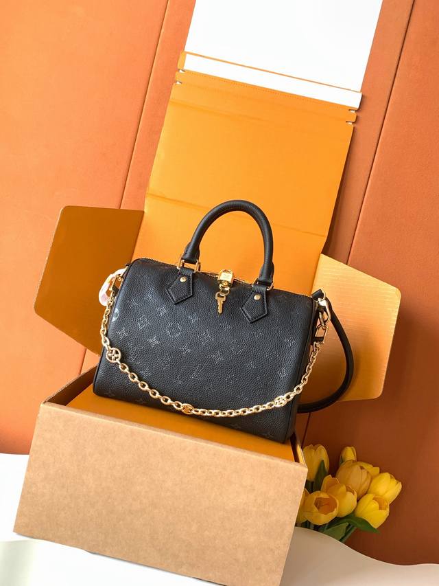 Factory Price p Premium All-Steel Imported Leather M26486 This Speedy Bandouli