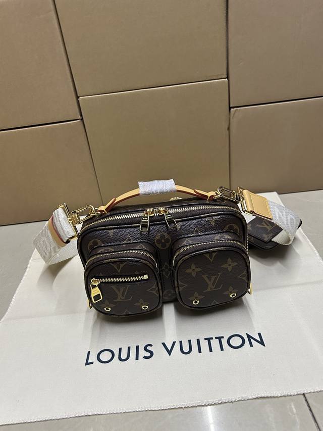 High-quality M80446 camera bag, original factory leather-grade workmanship, chi