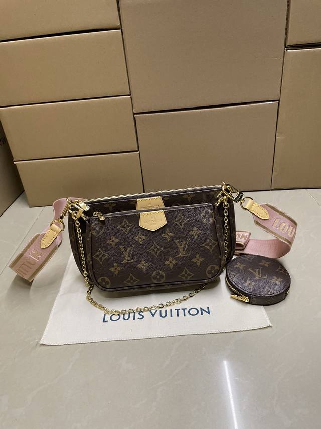 High-quality M44840 pink original leather premium workmanship 163 chip bulk rea