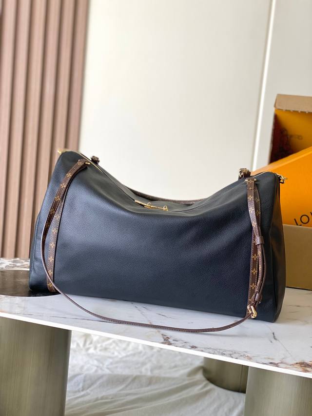 Premium Mb Original Leather Express Large Handbag Model: M26037 Black 163C Chip