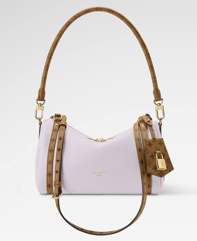 M27275 Light Purple Official Image Full Leather Speedy Pillow Bag Express Small