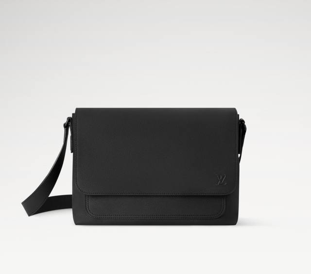 M15268 Black Official Website Image Full Leather Men's Speed Messenger Bag