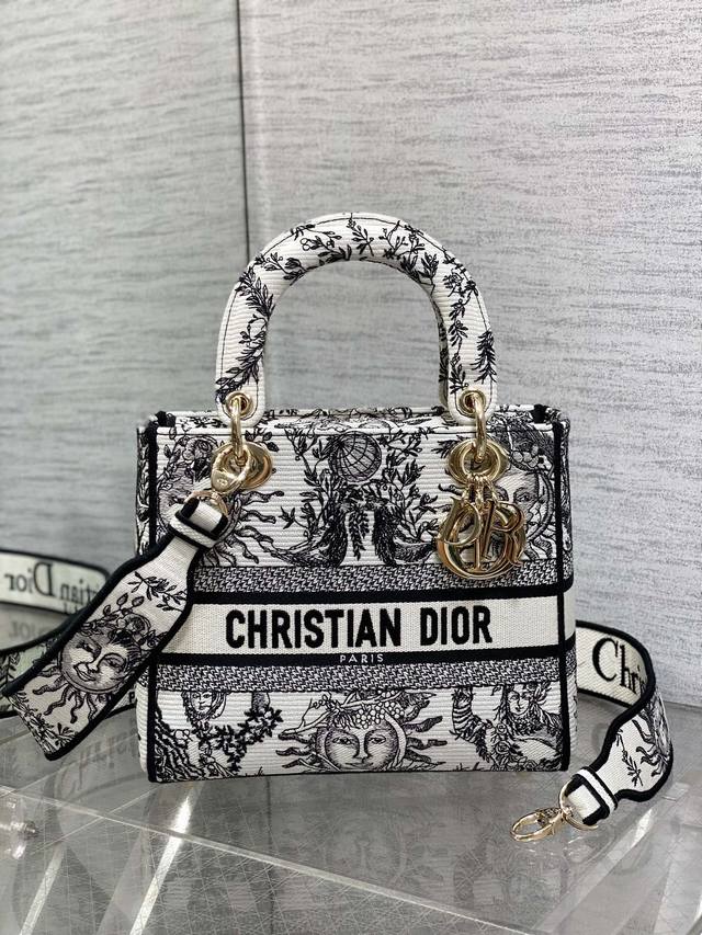 Dior Lady Dior Sun White In Stock Lady Embroidered Four Seasons Sun Series