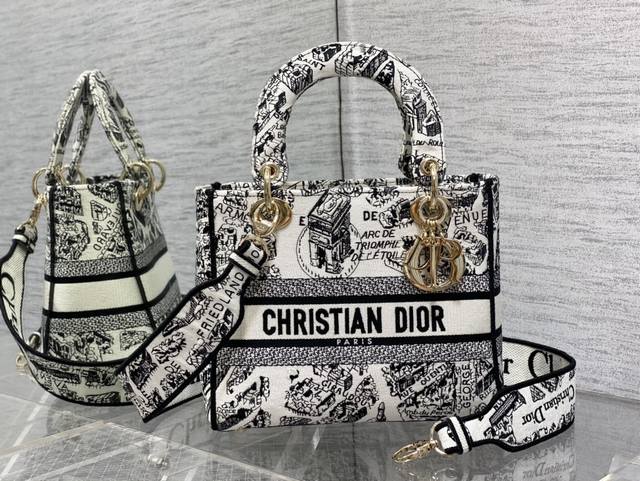 Dior Lady Dior Latest Paris Map Five-Grid Lady Dior In Stock Lady Paris Map Emb