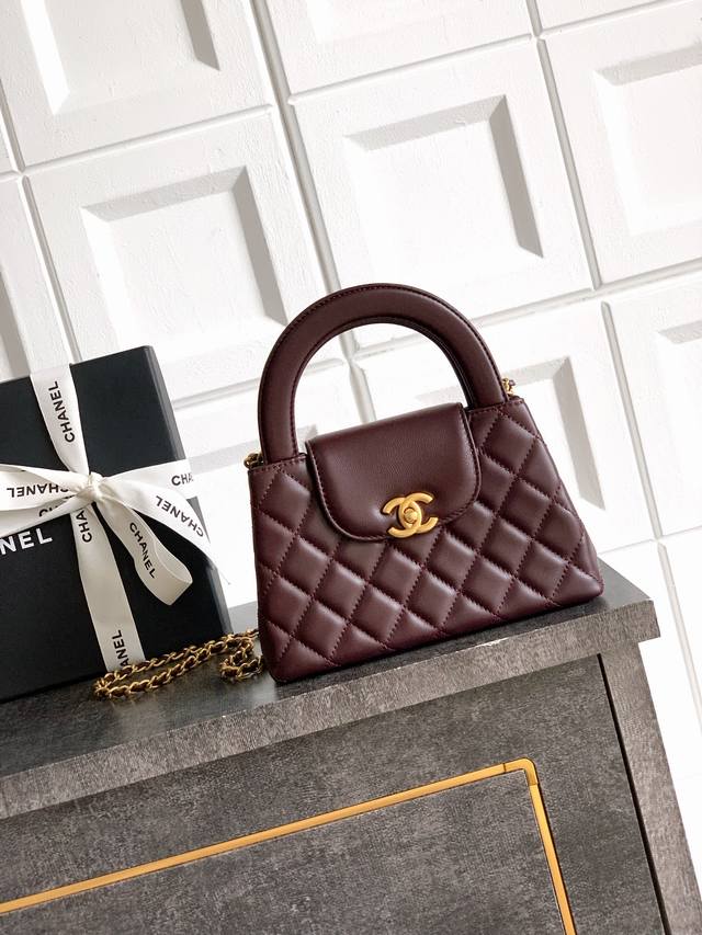 Lambskin Dark Brown Burgundy Ohanel 25A Kelly | Real photos are so cute! This s