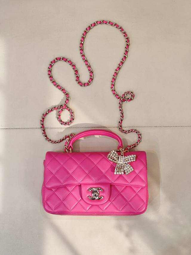 2431 Rose Red Lambskin Leather Style - I absolutely love this bold, saturated co