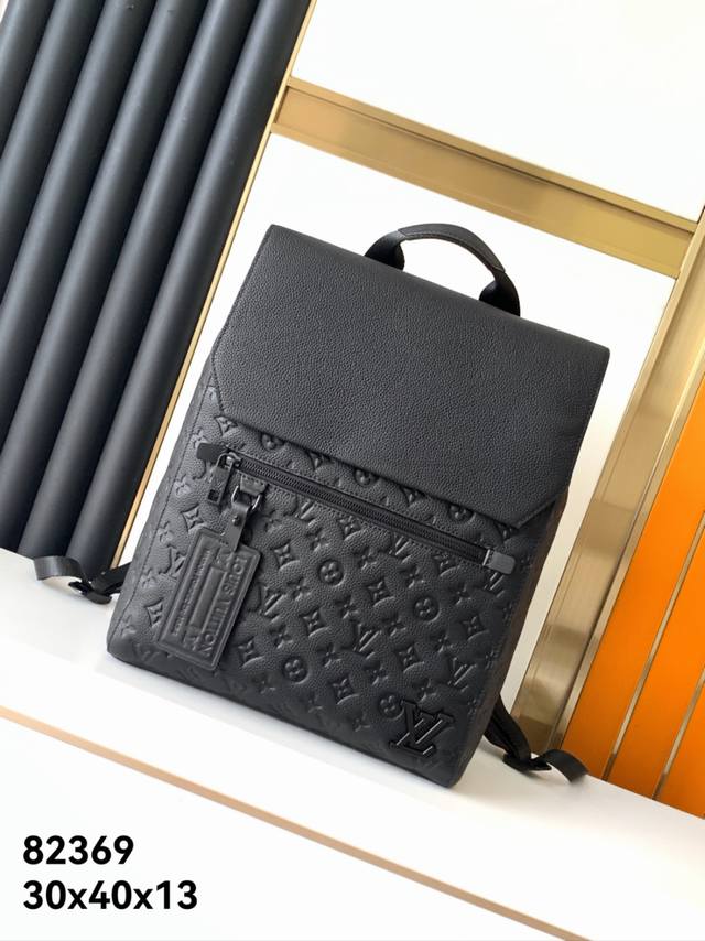 Backpack 82369# Full-grain cowhide leather backpack, top-quality original, same