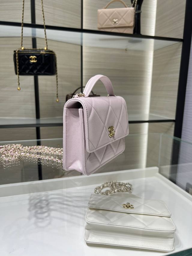 Ohanel 25K New Style Large Grid Genuine Cowhide 3-in-1 Handbag, Shoulder Bag, Si