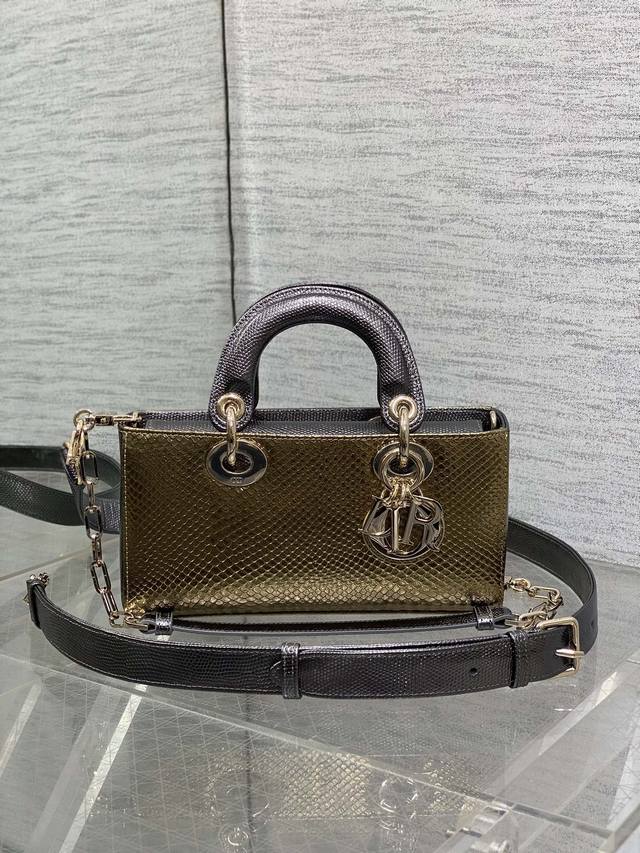 In Stock Lady Dior Horizontal Edition Rare Snakeskin Bag Makes a Stunning Debut