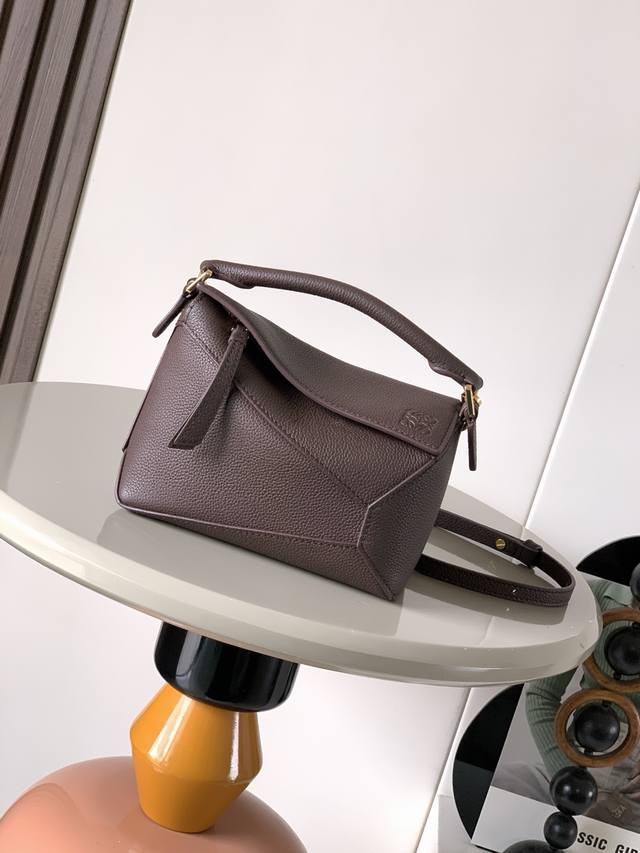 Original Leather Hot Selling New Version Geometric Bag Mini 18Cm Original Import