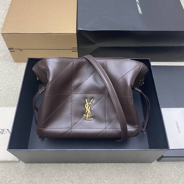 Original Leather Coffee Lambskin Antique Gold YSL's latest crossbody lucky bag s