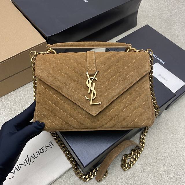 Original Leather Caramel Matte Antique Gold Yls Classic Brown Matte Leather Mes