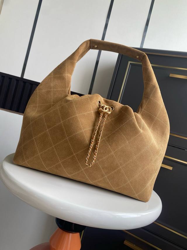 In Stock ~ Suede Chanel 26C Hobo Bag, a new definition of elegance with a casual