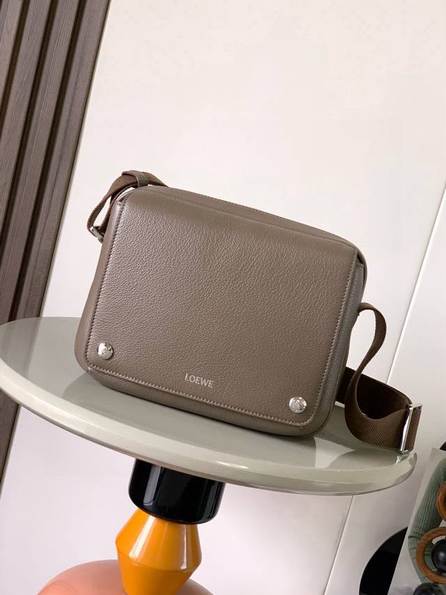 Original Leather Pebble Messenger Bag (New Extra Small Size) - Soft Grained Calf