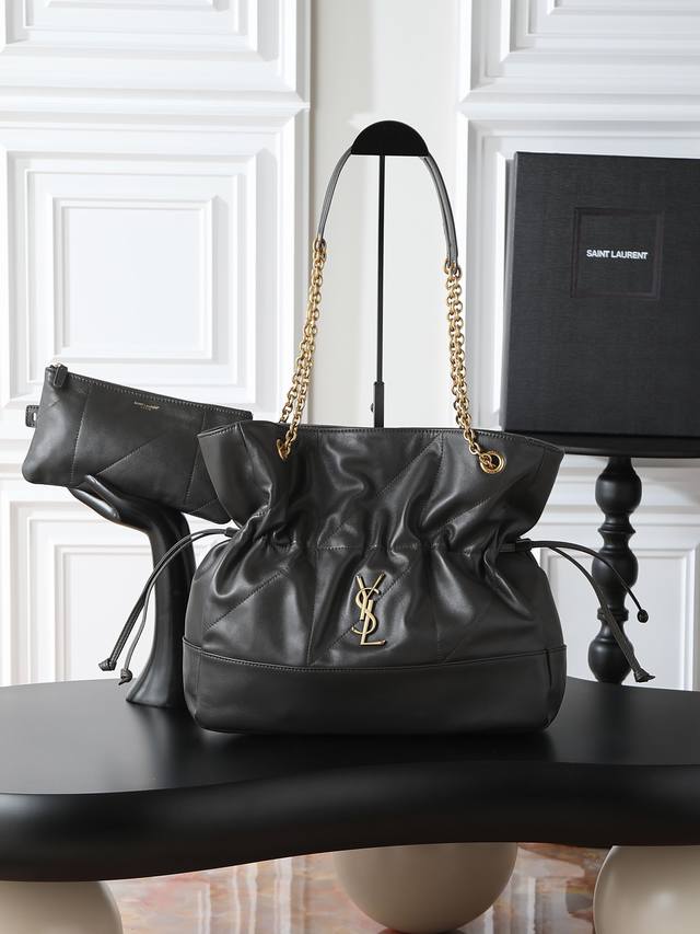 Urban Grey Jamie 4.3 Large Pochon_Lucky Bag Bucket Bag Made of soft Italian lamb