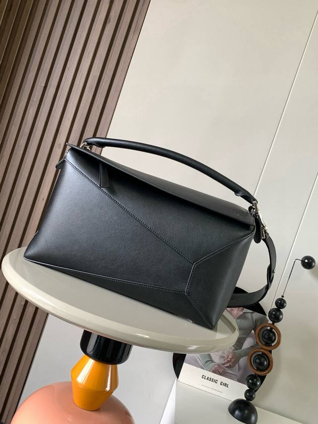 Original Leather New Large Geometric Bag 36Cm Puzzle Handbag ~ Original Imported