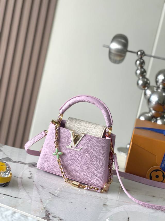 Dynamic Chip Version Premium Original Leather M23951 Black with White Gold Upgr