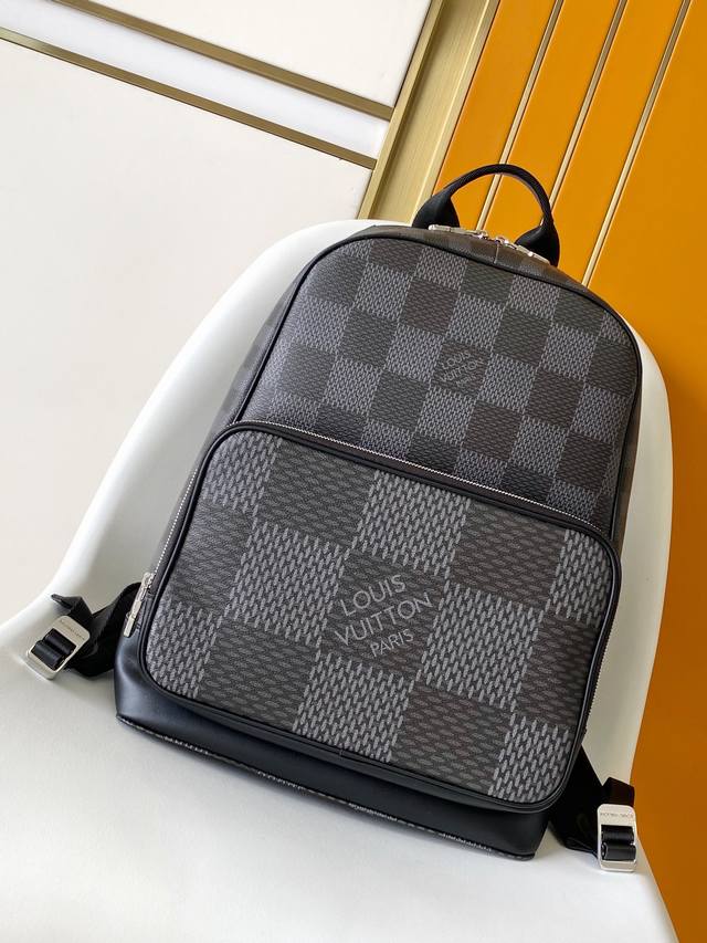163C01 Top-tier original chip N50009 M40380 This Campus backpack features Damier