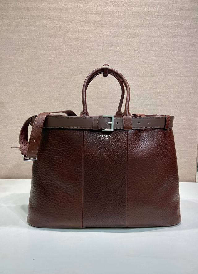 Premium Original Factory New Men's Bag 1Bg126 Extra Large Bubble Lambskin Handb