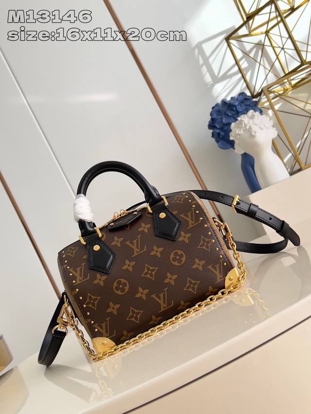 Factory Price p Top-tier original M13146 Monogram Speedy Trunk 20 handbag. This