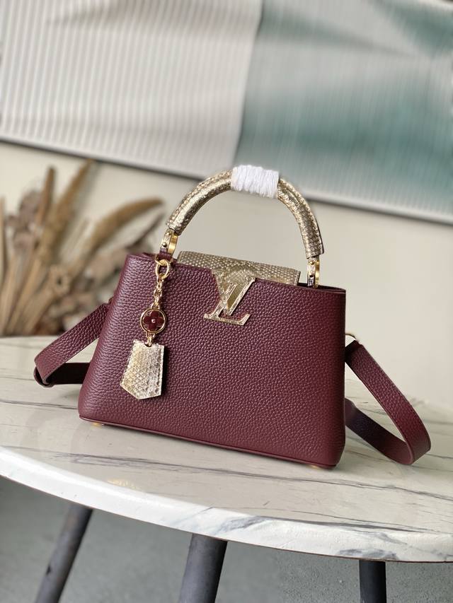 Factory Price p Duty-Free Import Version M89369 Wine Red and Gold Snake Small Ca