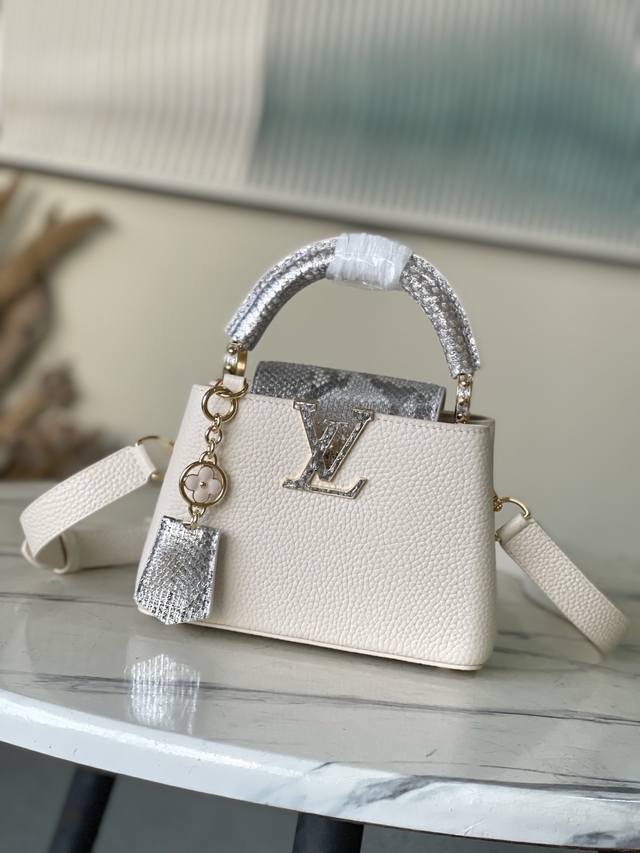 Factory Price p Duty-Free Import Version M89369 Milk White with Silver Snake Tri