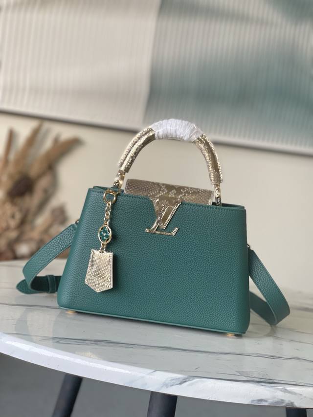 Factory Price p Duty-Free Import Version M89369 Green and Gold Snake Small Capuc