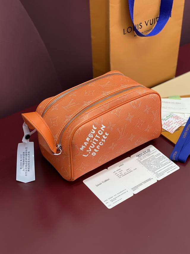 Factory Price p M27158 Orange! Chip Version! Dopp Kit Mini Toilet Bag! This Dop