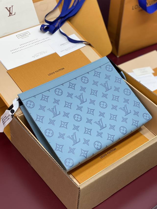 Factory Price p Upgraded Version M61692 New Embossed Ice Blue! This bag is made