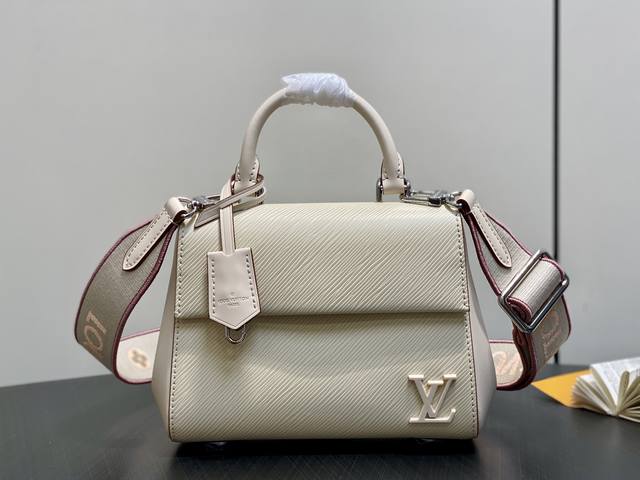 Original Quality M14434 White Water Eave Handbag M58931 Black and White Webbing