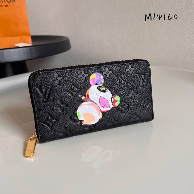 Chip Version Top-Tier Original M14160 Panda Full Leather Silk-Printed Single Zi