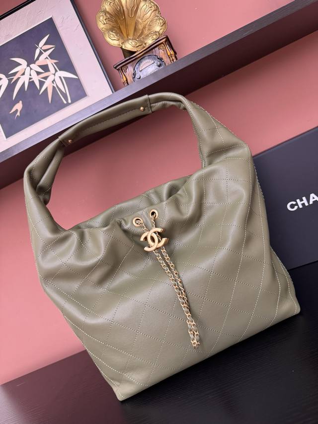 26C Early Spring New Hobo Hippie Bag ~ Large Size As 5967 Dark Green Calfskin Ex