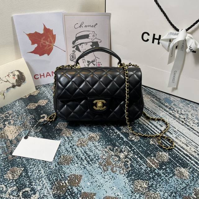Pearl Black! A new classic Chanel runway hit, made of embossed calfskin with a