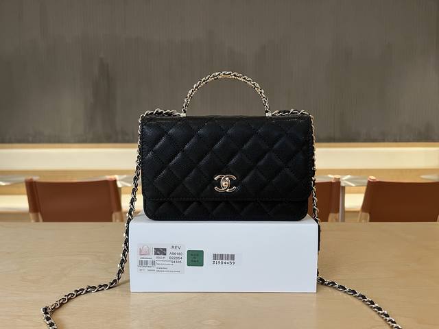 A96180 Chanel's hottest WOC handle bag this season is a super popular and classi