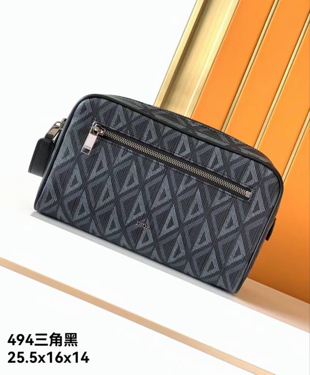 Handbag Model: 494# Triangle Black Top-Tier Original Authentic Bag, Trendy Styl
