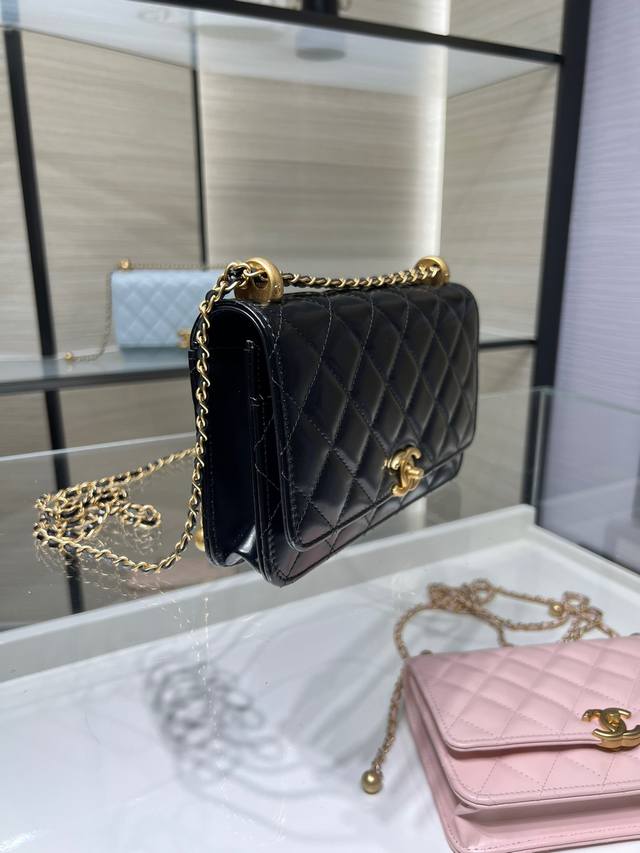 Ohanel 25S New Double Gold Ball Woc Lucky Bag Oil Waxed Calfskin Vintage Hardwar