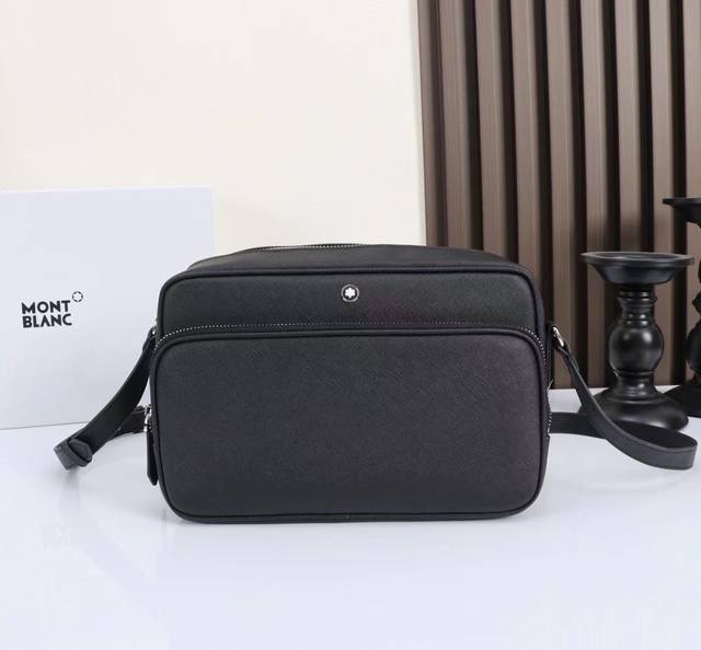 Montblanc Brand New Masterpiece Collection Messenger Bag, Classic Black. Model:
