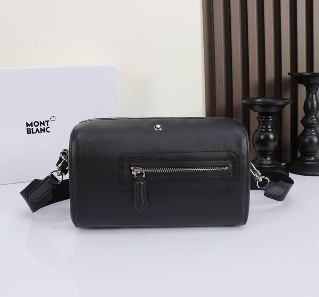 Montblanc Soft Leather Series 142 Mailbox Bag Classic Black Model: Mb131797# Mat