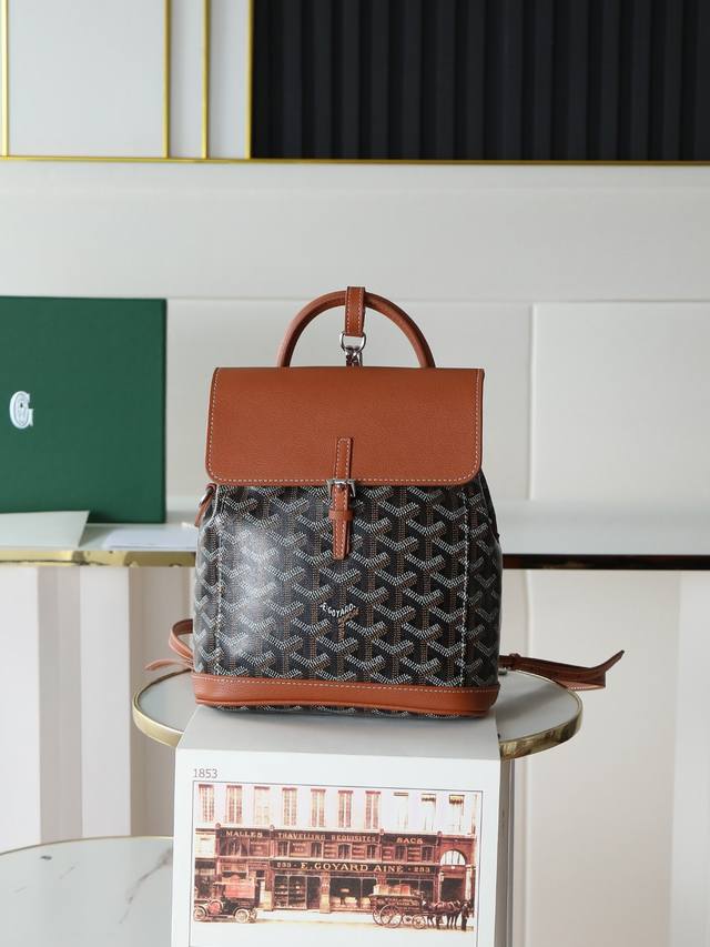 Premium Quality Original Goyard Aln Mini Backpack, Button Style, Comes with Ori