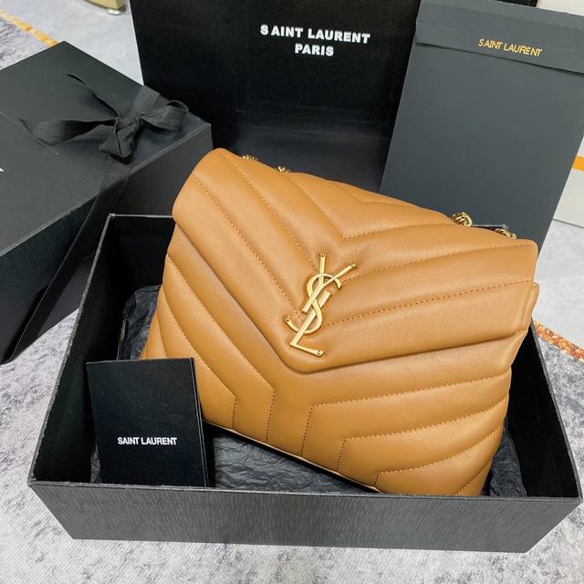 New Color Caramel with Gold Buckle_ No Packaging Latest Upgraded Loulou Small Si