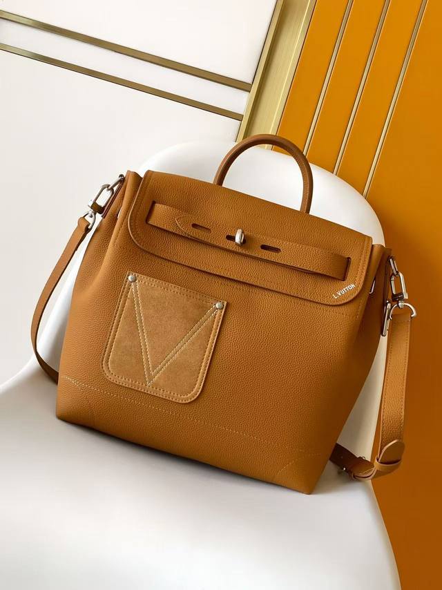 The interior is also made of suede top-grain cowhide, and the exterior is made