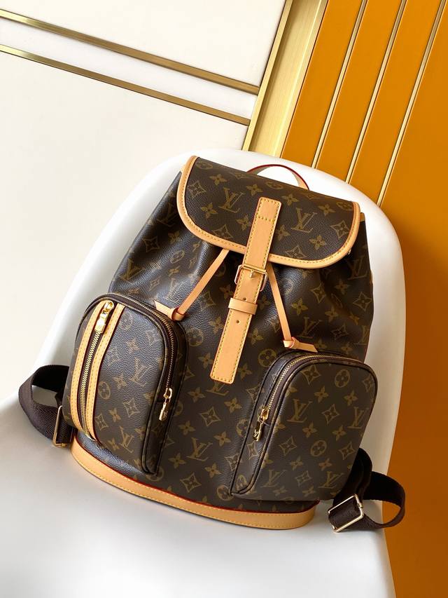 163C01 Top-tier original chip-embedded M40107 Monogram canvas backpack. The name