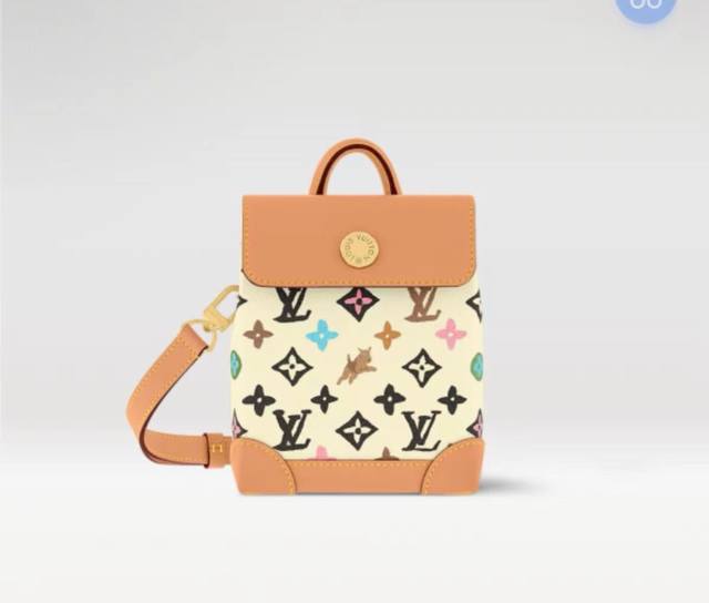 163C01 Top-tier original chip M83429 white Nano Steamer handbag, crafted from Mo