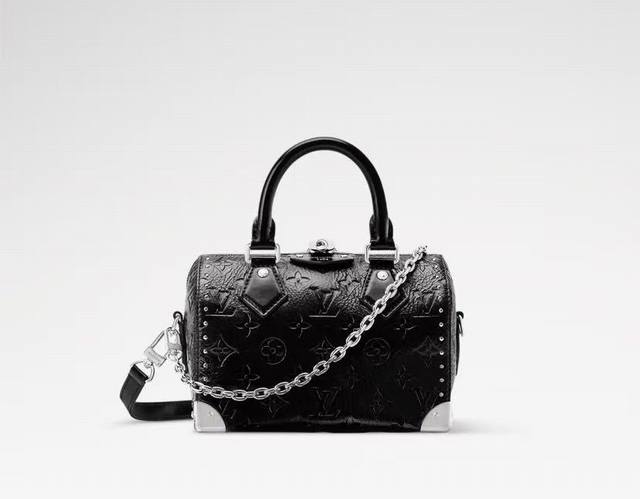 Top-tier original, serial number chip M27921 Black. This Speedy Trunk 20 handbag