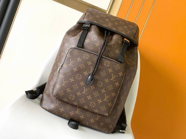 Top-tier original M43422 Monogram Macassar Zack Backpack. This sporty coated can