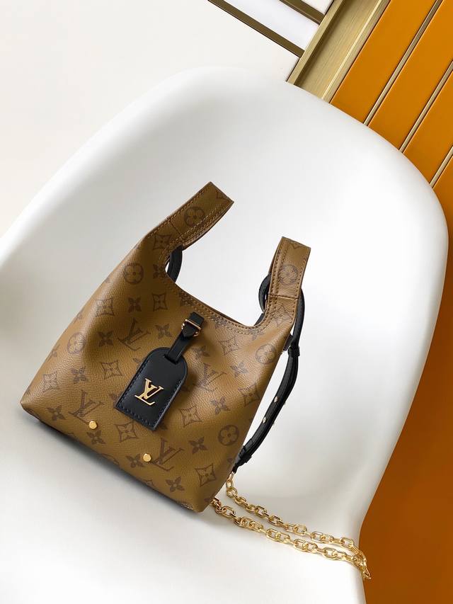 M46816 Top-tier original Atlantis BB handbag crafted from Monogram Reverse canva